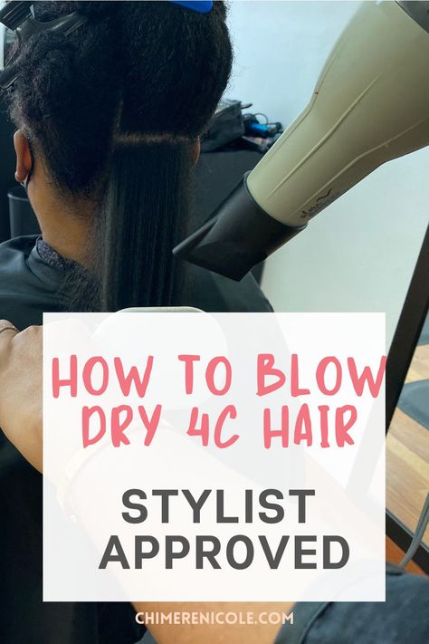 How To Blow Dry Natural Black Hair, Blow Dryer 4c Hair, Blow Dryer For Natural Hair, Blow Dry Brush Natural Hair, Natural Hair Blow Dry, Blow Dryers For Natural Hair, Blowdrying Tips For Natural Hair, How To Blow Dry Natural Hair, Blow Dry 4c Natural Hair