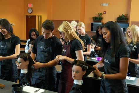 Empire Beauty School, Cosmo School, Barber School, College Pictures, College Beauty, Cosmetology Student, Hair Style Korea, Hair School, Cosmetology School