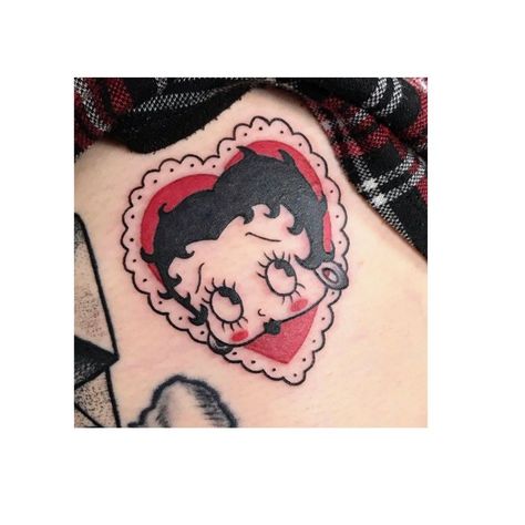 Frog Tattoo Placement, American Traditional Betty Boop Tattoo, Betty Boop Tattoo Traditional, Tattoo Ideas Vintage, Betty Boop Tattoo Ideas, Betty Boop Tattoo, Betty Boop Tattoos, Butterfly Wrist Tattoo, Traditional Tattoo Designs