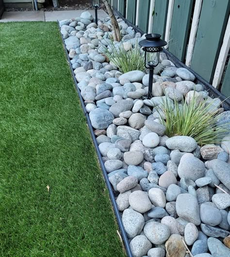 Artificial Grass Services, Vancouver | Low-Maintenance Landscaping is our specialty! 🌿 All that time/money you used to spend on maintenance can now be spent enjoying that… | Instagram Outdoor Low Maintenance Plants, Low Maintenance Landscaping Side Yard, Unique Landscape Ideas, Backyard No Grass Ideas, Trailer Landscaping Ideas, Front Of House Landscape Ideas Low Maintenance, Rock Flower Beds In Front Of House, Front House Landscaping Low Maintenance, No Maintenance Landscaping