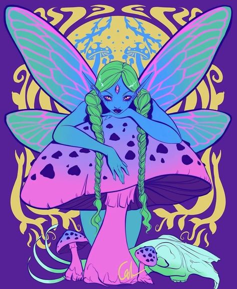 Night Core, Psy Art, Unique Drawings, Dope Cartoon Art, Witch Art, Zodiac Art, Art Prompts, Trippy Art, Fairy Art