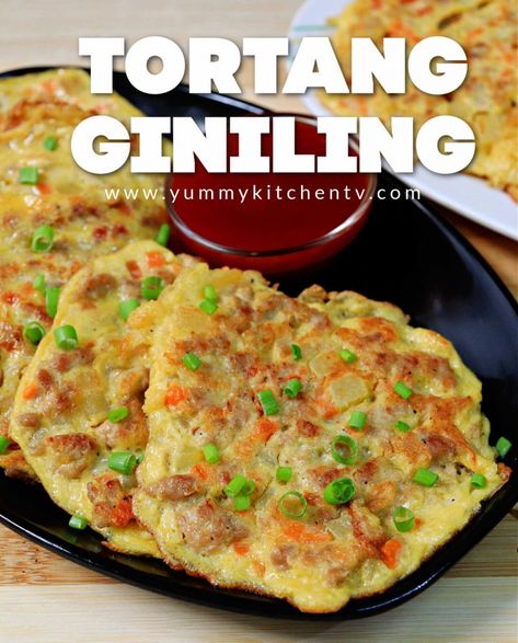 Tortang Giniling Recipe, Tortang Talong Recipe, Giniling Recipe, Tomato Paste Recipe, Banana Ketchup, Quick Dishes, Small Potato, Pepper Salt, Oyster Sauce