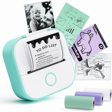 Small and compacted, my kids can even use it Mini Sticker Printer, Printer Sticker, Mini Thermal Printer, Art Journal Challenge, Diy School, Sticker Printer, Mini Printer, Kids Study, Sticker Maker