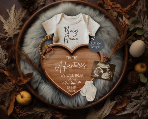 Adventure Pregnancy Announcement Digital, Hunting Baby Announcment, Editable Template, Social Media Reveal, Outdoorsy Baby Reveal, Instagram Outdoorsy Family, Fall Baby Announcement, Thanksgiving Pregnancy Announcement, Hunting Baby, Pregnancy Announcement Template, Gender Announcements, Funny Pregnancy Announcement, Digital Announcement, Baby Boy Announcement