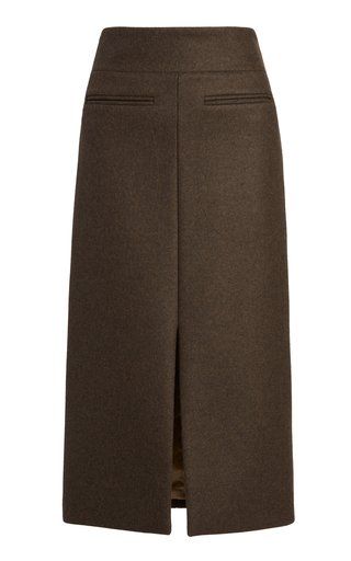 Fall 23, Skirt Trends, Clothes Women, Straight Skirt, Fashion Design Clothes, 가을 패션, Green Skirt, Skirt Design, Winter Style