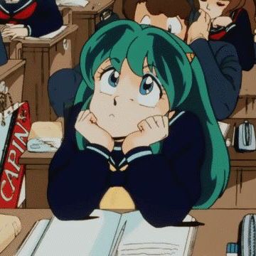 Lum Invader | Urusei Yatsura Cookies Aesthetic, Aesthetic Purple, An Anime, Anime Character, Gif, Purple, Green, Hair, Anime