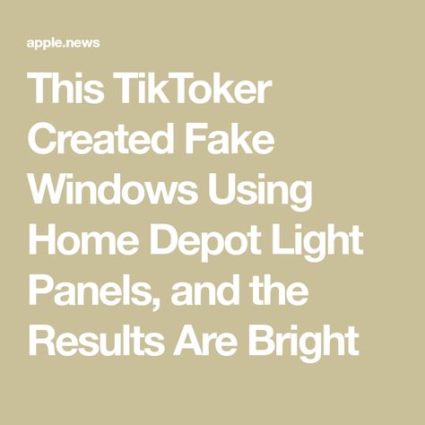 This TikToker Created Fake Windows Using Home Depot Light Panels, and the Results Are Bright Windowless Dining Room, Faux Window Light, Fake Window Diy, Picture Wire Hanging, Office Cubical Decor, Fake Window Light, Valance Diy, False Window, Faux Windows