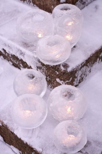 Ice Christmas Decorations, Snow Craft, Winter Gala, Freezing Water, Ice Candle, Ice Bowl, Holiday Accessories, Winter Decorations, Winter Wonderland Party