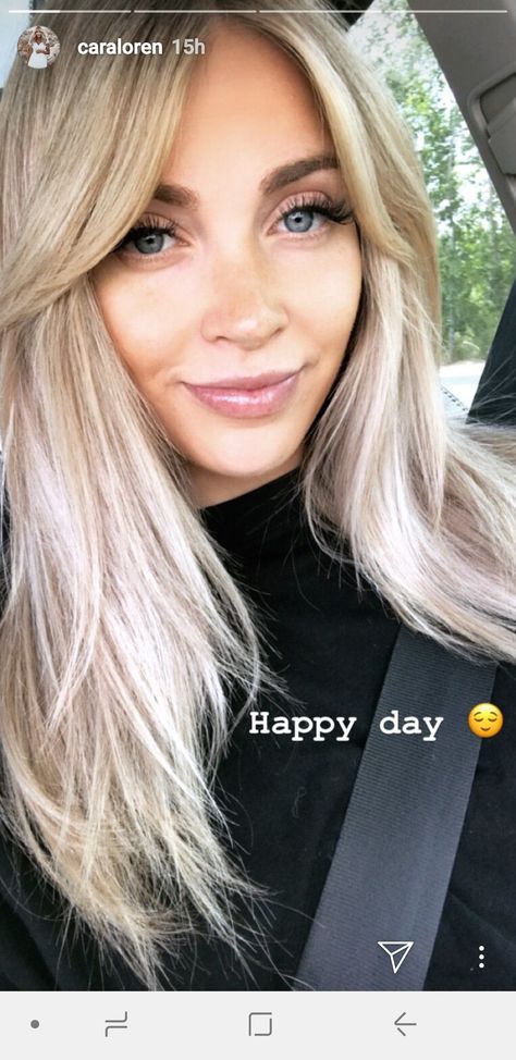 Cara Loren Hair, Bangs Inspiration, Perfect Blonde Hair, Cara Loren, Short Hair Color, Hair Color Balayage, Mermaid Hair, Hair Envy, Blonde Hair Color