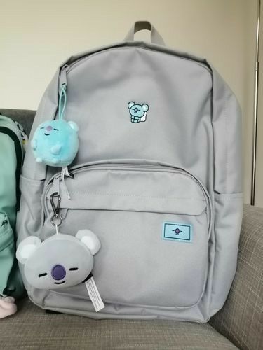 Korean School Bag, Big School Bags, Mochila Kpop, Korean Bags, Army Bag, Bts Bag, Bags Korean, Army Accessories, Korean Bag