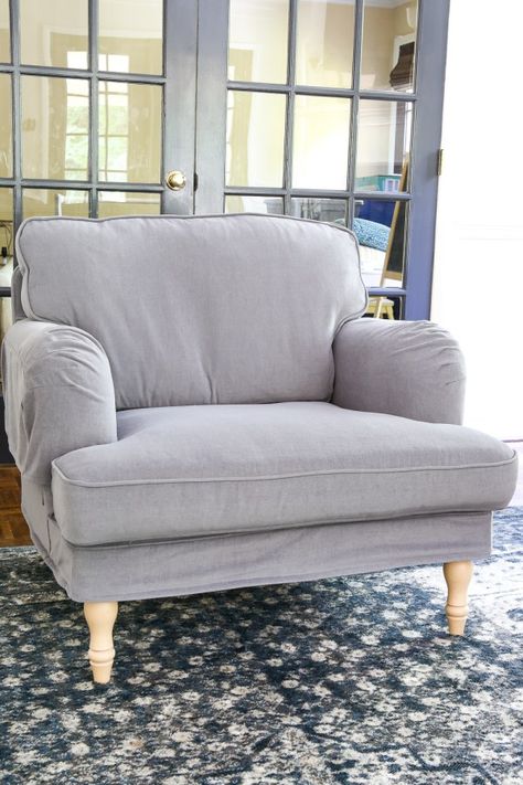 IKEA's New Sofa and Chairs and How to Keep Them Clean - Bless'er House White Slipcover Couch, Stocksund Sofa, Ikea Living Room Furniture, Ikea Stocksund, Sofa And Chairs, Ektorp Sofa, Ikea Sofa Covers, Ikea New, Ikea Sofas