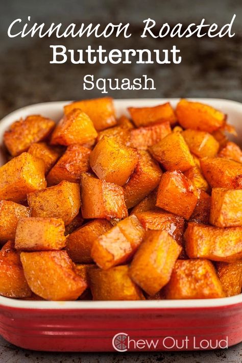 Butternut Squash Recipes, Think Food, Roasted Butternut Squash, Roasted Butternut, Squash Recipes, Thanksgiving Side Dishes, Vegetable Sides, Side Recipes, Veggie Dishes