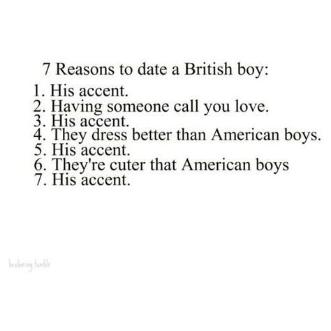 ¡7 reasons why to date a British boy! British Boyfriend, British Quotes, Sarcastic Words, Cute Crush Quotes, I Hate Boys, London Dreams, London Boy, London Baby, Academic Motivation