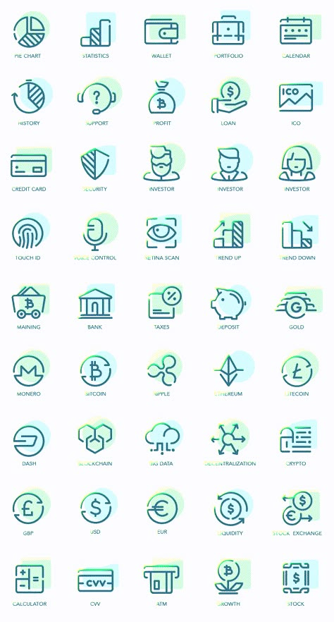 Finance Icons Set: Download Free Fintech Icons For Website or App | AGENTE Website Icons Design, Icons For Website, Corporate Icons, Banks Icon, Icon Set Design, Finance Icons, Icon Design Inspiration, Flat Design Icons, Finance Logo