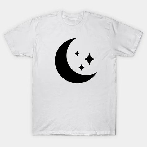 Moon & Stars - Moon And Stars - T-Shirt | TeePublic Stars Moon, Moon And Stars, Moon Stars, Stars And Moon, Design Art, Moon, Stars, T Shirt, Design