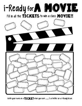 Use the iReady for a Movie Incentive chart to track how students are doing on their iReady lessons. I start the year with getting to add your name to a ticket at 70%, but increase it as the year progresses. I send this to Staples or Office Max as a black and white blueprint-size 18 x 24 (this costs less than $2, where the posters are more like $15. I color it, laminate, and hang it in the classroom. The kids love keeping track each week. Iready Progress Tracking, Iready Incentive Chart December, Iready Math Data Tracking Bulletin Board, Iready Data Tracking, Iready Incentives, Iready Incentive Chart, Classroom Incentives, Incentive Chart, Teaching Second Grade