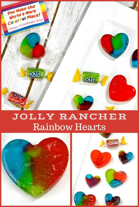 Jolly Rancher Suckers, Stained Glass Candy, Jolly Rancher Lollipops, Easy Diy Candy, Homemade Lollipops, Jolly Ranchers Candy, Lollipop Recipe, Homemade Candy, Printable Valentine