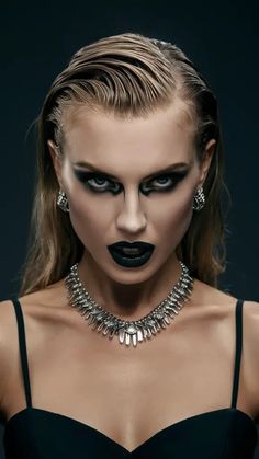 Vampire Hairstyles, Long Slicked Back Hair, Metal Hairstyles, Glam Rock Hair, Slick Back Hairstyle, Short To Medium Hair, Vampire Hair, Back Hairstyle, Punky Color