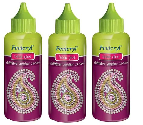 Fabric glue fevicryl (set of 3) Ribbon Applique, Glitter Dust, Diy Rhinestone, Strongest Glue, Fabric Glue, Glue Sticks, Glue Crafts, India Post, Lace Ribbon