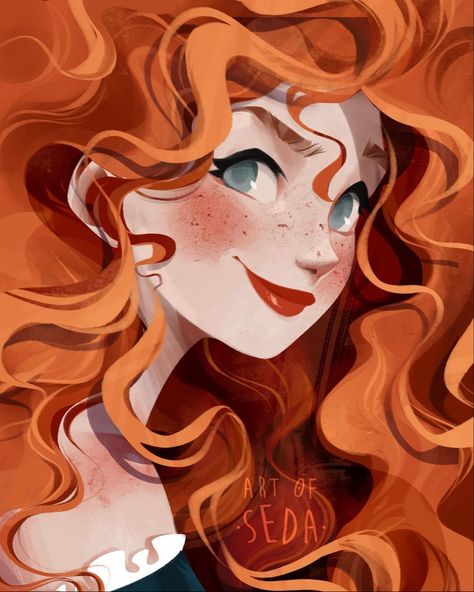 Thought Drawing, Pixar Brave, Brave Disney, Timelapse Video, Disney Brave, 얼굴 드로잉, Art Disney, Pinturas Disney, Disney Princess Art