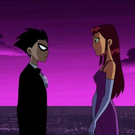 Robin And Starfire, Valentine Drawing, Robin Starfire, Teen Titans Robin, Teen Titans Starfire, Warner Brothers, Best Friend Goals, Couple Cartoon, Teen Titans