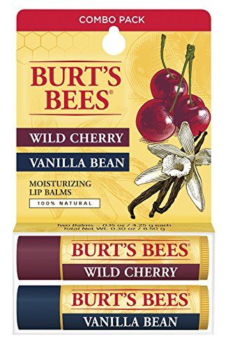 Burts Bees 100 Natural Lip Balm Wild Cherry and Vanilla Bean Blister Box 03 Ounce 2 Count * You can find more details by visiting the image link. (Note:Amazon affiliate link) Burt's Bees Lip Balm, Burts Bees Lip Balm, Burts Bees Lip, Beeswax Lip Balm, Soften Lips, Wild Cherry, Eucalyptus Oil, Natural Lip Balm, Natural Lip