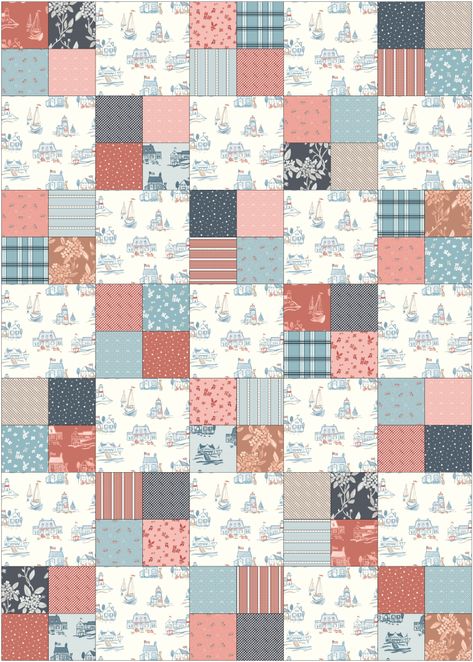 Quilt Beginner, Baby Quilt Patterns Easy, Quilt Diy, 4 Patch Quilt, Charm Pack Quilt Patterns, Boys Quilt Patterns, Diary Of A Quilter, Baby Quilt Tutorials, Quilt Blocks Easy