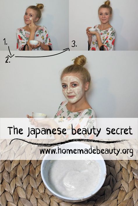 The Japanese beauty secret - Mask with Rice Flour and Milk Japanese Beauty Secrets, Make Up Tutorials, Natural Beauty Diy, Beauty Remedies, Rice Flour, Beauty Recipe, Diy Skin Care, Diy Skin, Homemade Beauty Products