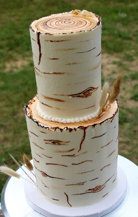 Aspen Tree Cake Tutorial, Aspen Tree Cake, White Birch Cake, Birch Tree Cake Tutorial, Birch Tree Wedding Cake, Birch Tree Cake, Birch Wedding Cakes, Pumkin Cake, Birch Cake