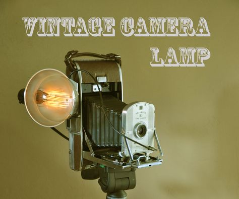 Steampunk Camera, Vintage Camera Decor, Diy Floor Lamp, Camera Lamp, Retro Chandelier, Lamp Wire, Right Light, Diy Ceiling, Steampunk Lamp