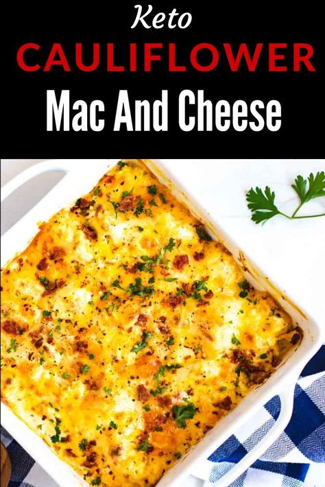 Looking for the best Keto Cauliflower Mac and Cheese? This is it! This is cheesy comfort food at its best. With cream cheese, extra-sharp cheddar, smoked gouda, and a punch of flavor from the spices, you won't miss the carbs. Keto Cauliflower And Cheese, Keto Cauliflower Mac And Cheese, Easy Main Course Recipes, Keto Meatballs, Meatball Casserole, Extra Sharp Cheddar, Cauliflower Mac And Cheese, Cauliflower Casserole, Roasted Green Beans