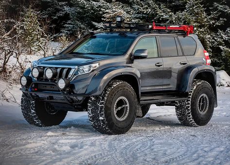 Iceland's Off-Road Trucks and SUVs Are Wilder Than Anything You've Ever Seen - The Drive Toyota Land Cruiser 150, 4x4 Camper Van, Suv 4x4, Lexus Gx470, Range Rover Classic, Overland Vehicles, Four Wheelers, Suv Trucks, Toyota Trucks