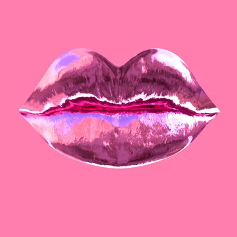 Pastel Kisses, Blake Kathryn, 3d Lips, Valentine Day Kiss, Kiss Gif, Gif Art, Hide Dark Circles, Light Foundation, Hot Pink Lips