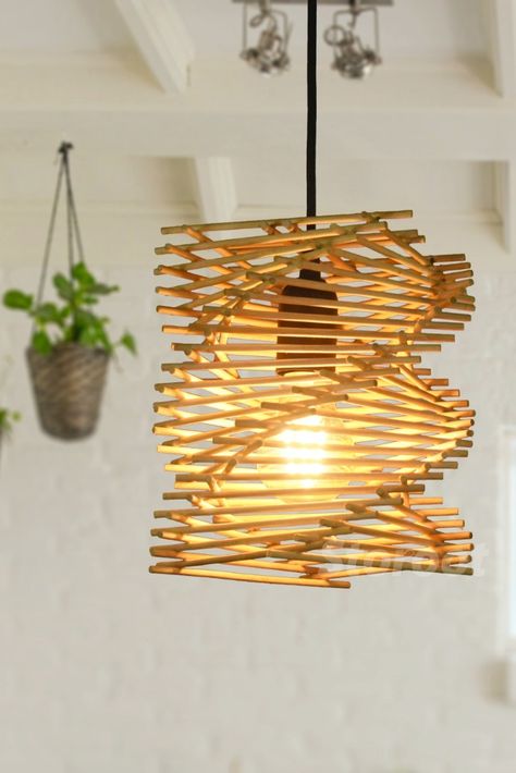 Sea Shell Lamp, Wicker Chandelier, Boho Lanterns, Shell Lamp, Bamboo Light, Bamboo Lamp, Dream Office, Bamboo Crafts, Bamboo Pendant Light