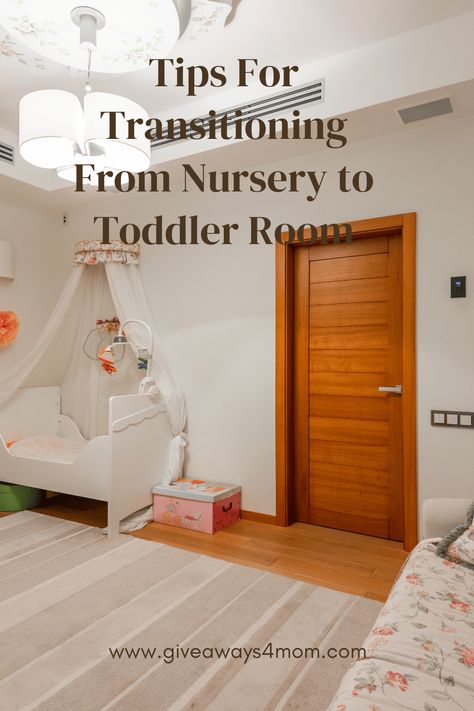 Transitioning from nursery to toddler room shouldn’t be hard or stressful. It should be a fun experience for both you and your toddler to create their perfect toddler room that they will enjoy making memories in with you.  Check out these tips for transitioning from toddler room to nursery. #momhacks #toddlerbedroom #nurserytotoddlerroom #toddlerroomhacks #momlife #bigkidroom #toddlertips via @ms_victoria_h 12 Month Old Bedroom Ideas, One Year Old Room Ideas, Bed In Nursery For Mom, Toddler Bedroom Layout Ideas, Toddler Safe Bedroom, One Year Old Bedroom Ideas, Toddler Proof Bedroom, Toddler Small Room Ideas, Toddler Rooms Ideas