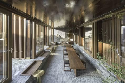 Neri And Hu, Chinese Courtyard, World Architecture Festival, Neri Hu, Hotel Exterior, Green Interior Design, Minimalist Garden, Yangzhou, Interior Design Awards