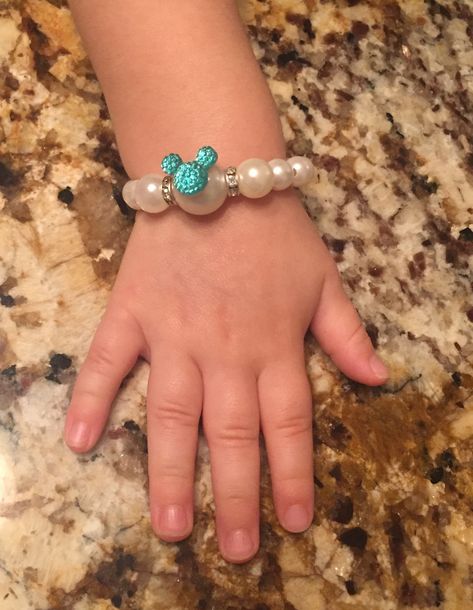 Toddler Flower Girl Bracelet-Bright Aqua -Choose Color Mickey Minnie Mouse Bracelets-Disney Trip-Tinker Bell Gift Tinkerbell Gifts, Cinderella Gifts, Toddler Flower Girl, Toddler Bracelet, Disney Inspired Wedding, Mickey Silhouette, Toddler Flower Girls, Disney Bracelet, Girl Bracelet