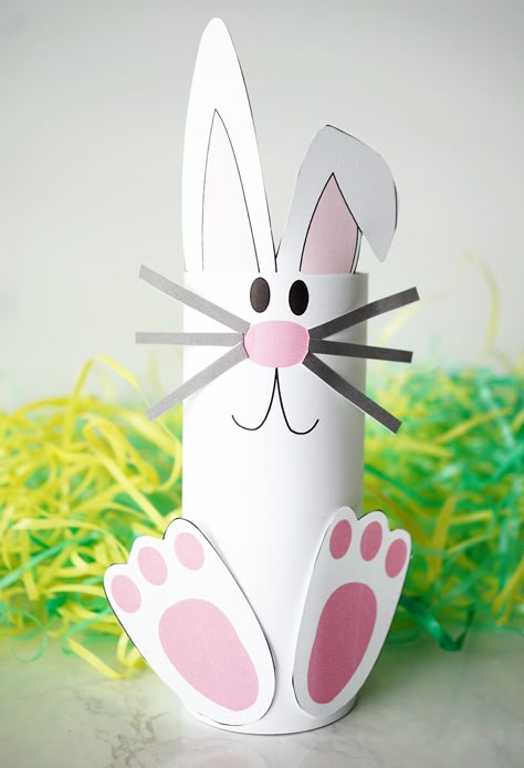 Eater Crafts, Bunny Craft Ideas, Easter Rabbit Crafts, Easter Bunny Craft, Bunny Craft, Paper Bunny, Easter Arts And Crafts, Rabbit Crafts, Easter Bunny Crafts