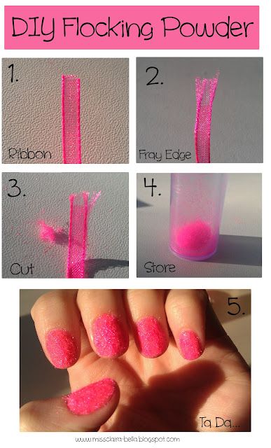 DIY Flocking powder! Flocking Powder Nails, Homemade Flocking Powder, Diy Flocking Powder, Diy Flocking, Flocking Powder, Nail Time, Diy Nail Designs, Nail Art Galleries, Nail Polish Strips