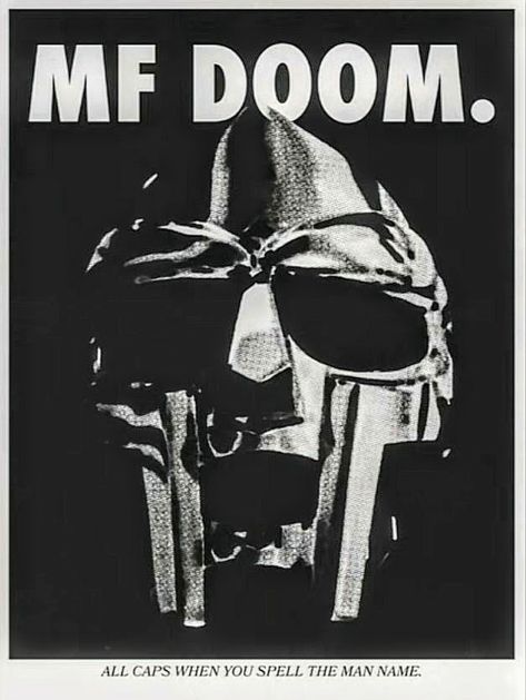 Poster Wall Aesthetic, Mf Doom Poster, Doom Poster, Cultura Hip Hop, Room Grunge, Nike Inspired, Nike Poster, Wall Aesthetic, Hip Hop Poster