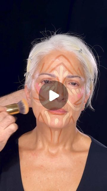 Makeup For Over 60, Samer Khouzami, Amazing Makeup Transformation, Face Contouring Makeup, Vintage Makeup Looks, Makeup Over 50, Contour Makeup Tutorial, Makeup Tips For Older Women, Makeup For Older Women