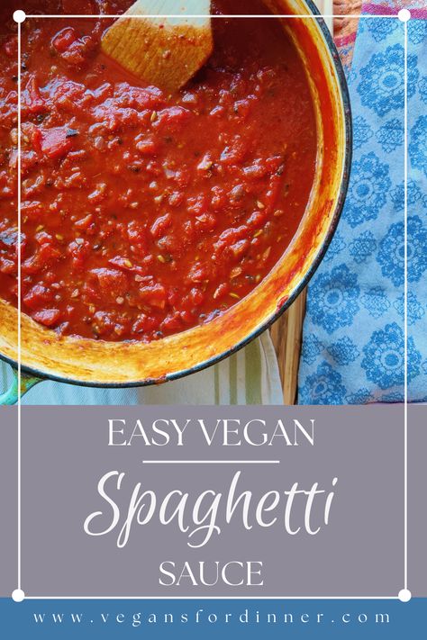 Homemade Veggie Spaghetti Sauce, Spaghetti Sauce Meatless, Easy Vegan Spaghetti Sauce, Speggetti Sauce Recipe, Vegan Speggetti, Spaghetti Sauce With Lentils, Vegan Spaghetti Sauce, Can Tomato Paste, Lentil Meatballs