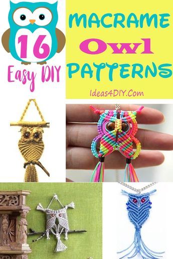 Miniature Macrame Tutorials, Macrame Owl Pattern Free Easy, Owl Macrame Pattern Free, Macrame Owl Tutorial Diy Free Pattern, Owl Pattern Tutorial, Macrame Owl Pattern, Macrame Tutorial Beginner, Easy Diy Macrame, Owl Macrame