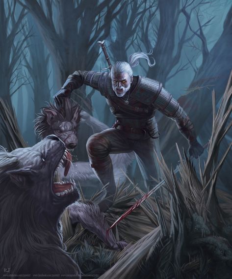 Geralt Of Rivia Art, Witcher 3 Geralt, Serial Art, Witcher Wallpaper, The Witcher Game, Viking Shop, Fantasy Ideas, The Witcher Books, Witcher Art