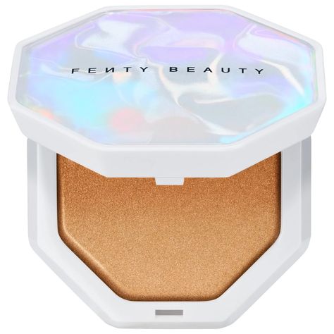 Demi'Glow Light-Diffusing Highlighter - Fenty Beauty by Rihanna | Sephora Fenty Rihanna, Rihanna Fenty Beauty, Benefit Brow, Lavender Extract, Highlighter Brush, Sephora Beauty, Pearl Design, Highlighter Makeup, Beauty Inside