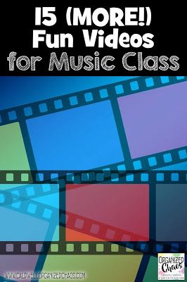 15 (more) Fun Videos for Music Class | Organized Chaos Music Education Games, Elementary Music Class, Music Teaching Resources, Middle School Music, Music Lessons For Kids, Elementary Music Lessons, Elementary Music Education, Music Classes, Elementary Music Teacher