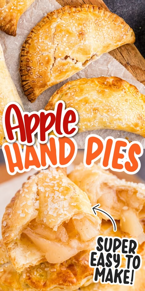 Homemade Apple Pie Filling, Canned Apple Pie Filling, Hand Pie Recipes, Apple Hand Pies, Apple Crisp Easy, Mini Apple Pies, Hand Pie, Pie Crusts, Fall Foods