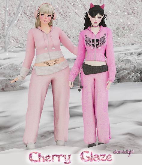 Sims 4 Cc Hoodie, Cherry Glaze, Grunge Skirt, Hoodie Pants, Sims4 Clothes, Warm Pants, Sims 4 Collections, Sims 4 Cc Finds, Sims 4 Clothing