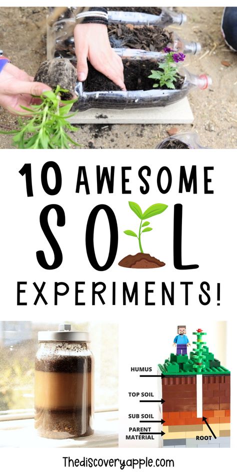 Let's dig into some fun with these 10 soil activities for the kiddos! From messy experiments to outdoor adventures, we're uncovering the secrets of nature together. And guess what? There's even more fun to be had with bonus resources included! Let's get our hands dirty and explore the world beneath our feet! Dirt Activities For Kids, Soil Experiment, Soil Craft, Erosion Activities, Gardening Activities For Kids, Nature Experiments, Soil Activities, Fossils Activities, June Activities