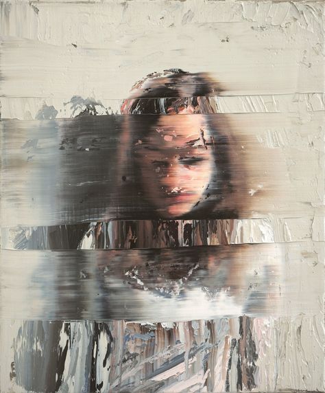 Blurred Lines: Seductive oil paintings with a deliberate glitch by Andy Denzler | Creative Boom Andy Denzler, Painting Concepts, Distortion Art, Modern Portrait, Glitch Art, A Level Art, To Infinity And Beyond, Magazine Art, Figure Painting